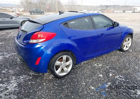 2014 Hyundai Veloster Base W/Black z USA, uszkodzony, nr VIN KMHTC6AD5EU199471